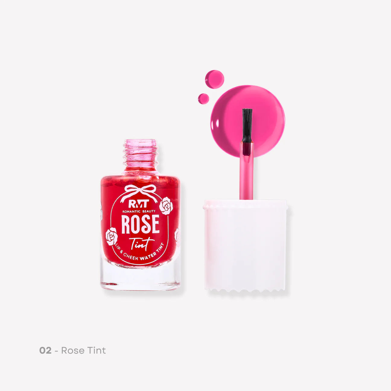Tinted In Bloom - Liquid Tint for Lips and Cheeks 02 Rose