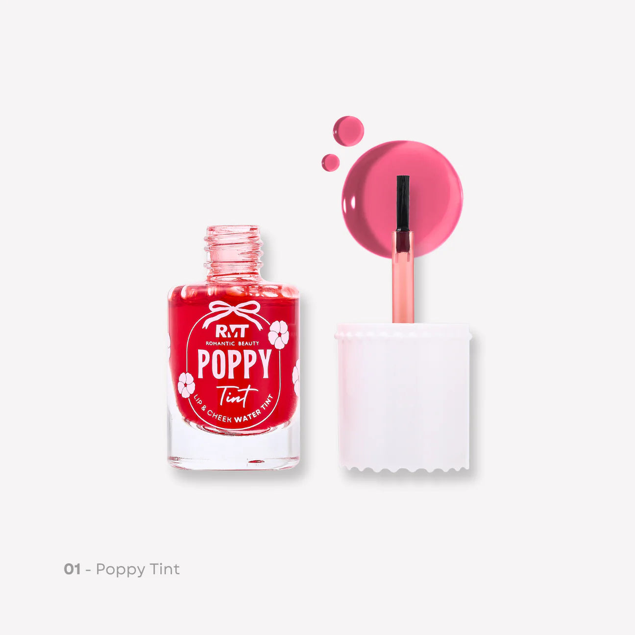 Tinted In Bloom - Liquid Tint for Lips and Cheeks 01 Poppy