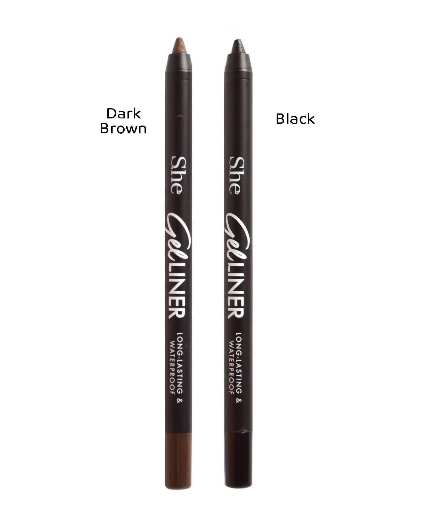 S.he Gel Liner Long-Lasting & Waterproof Dark Brown