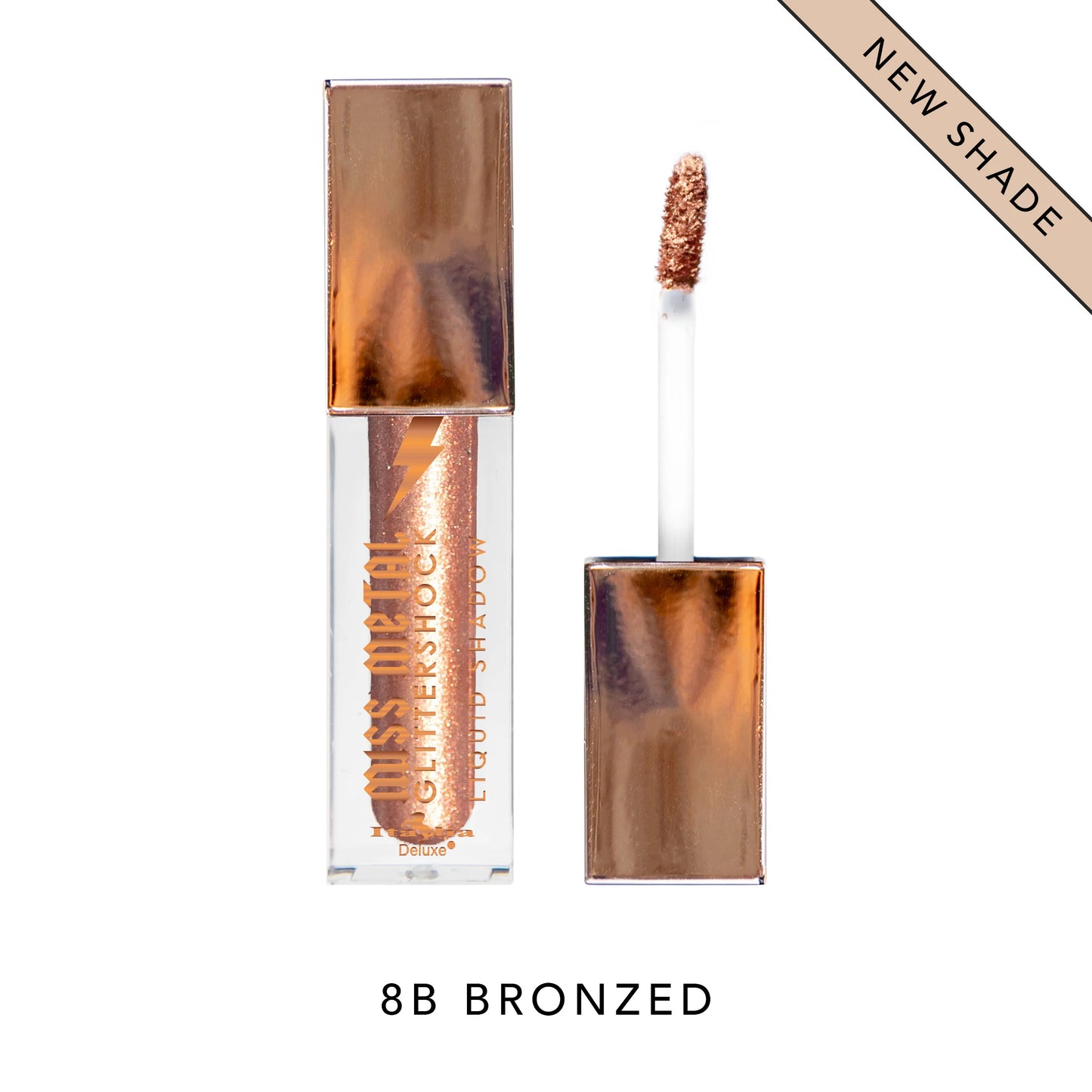 Miss Metal Glittershock Liquid Shadows Italia Deluxe - 8B Bronzed