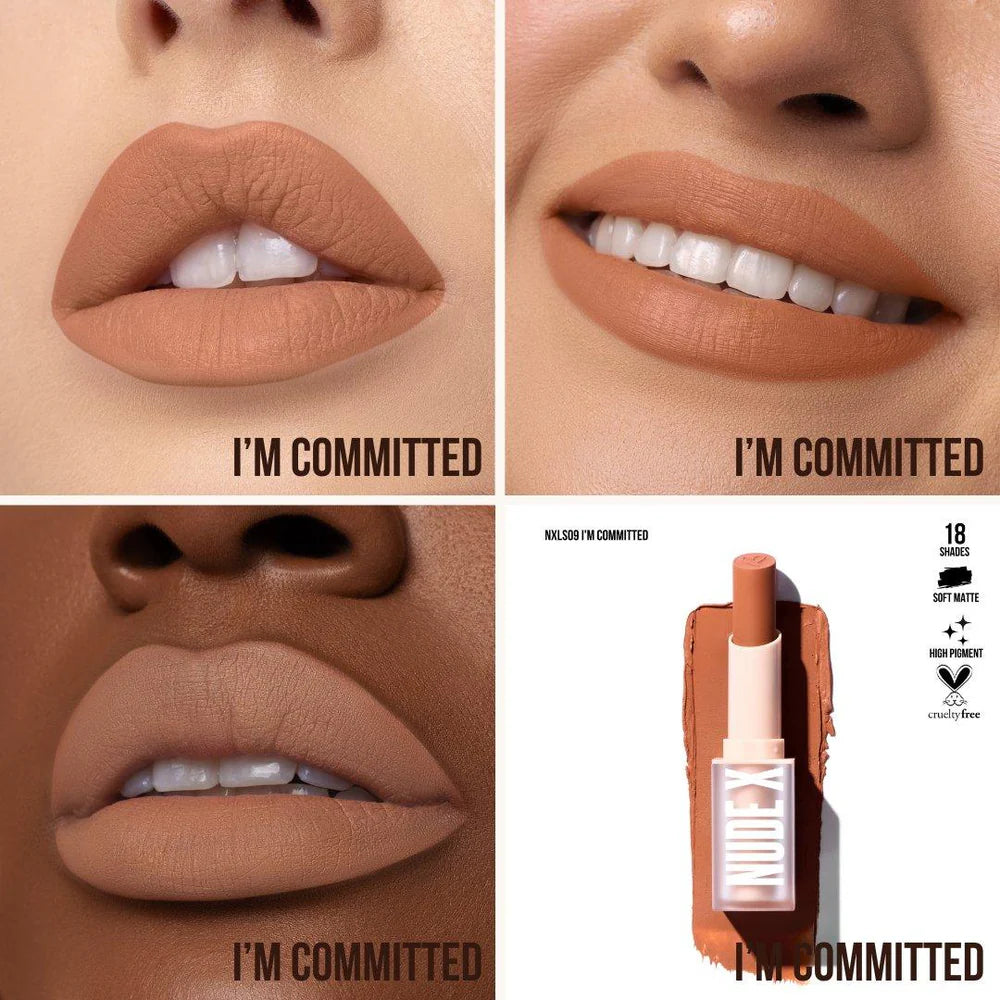 Nude X Soft Matte Lipstick Beauty Creations - I’m Committed