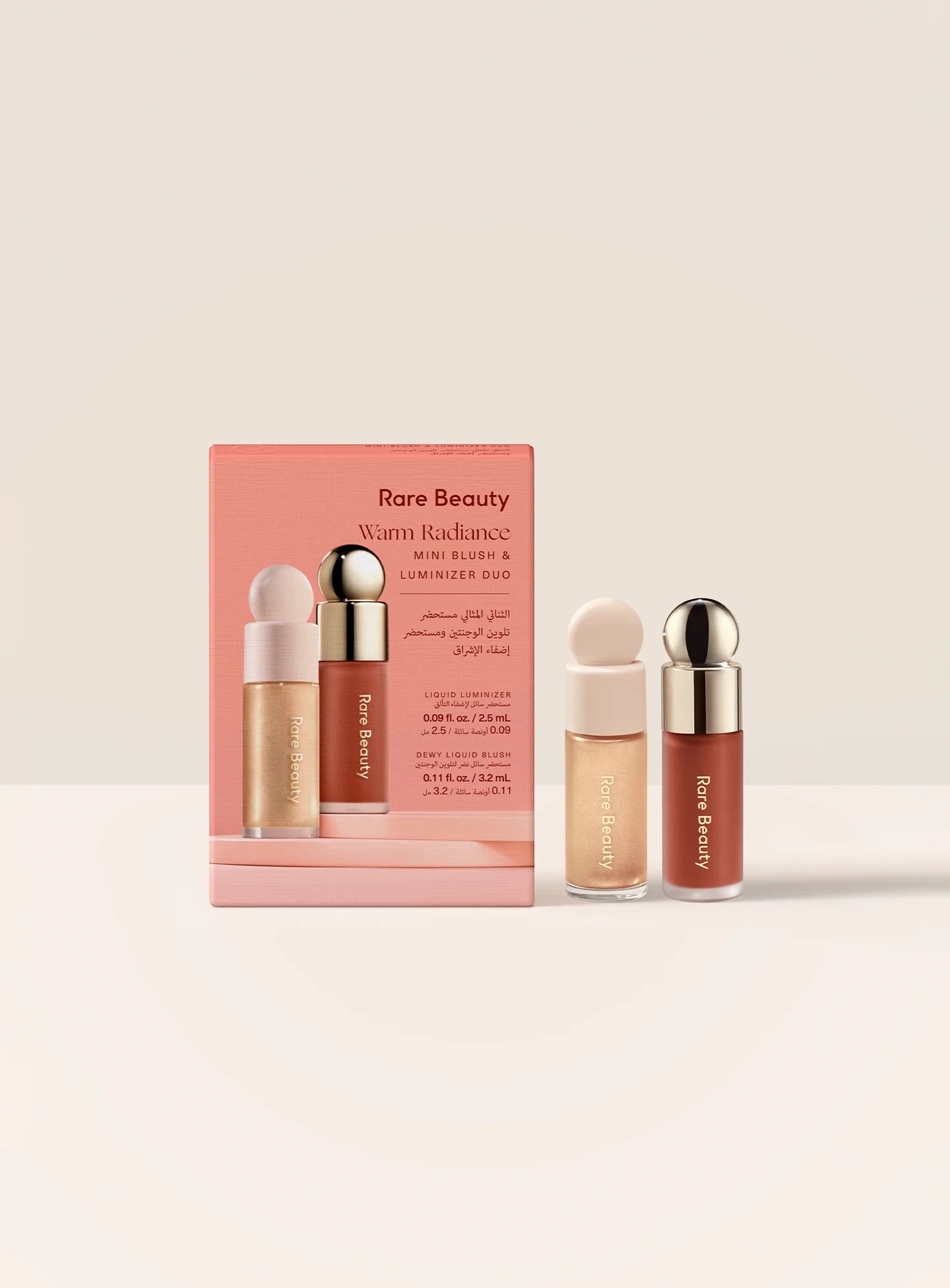 Warm Radiance Mini Blush & Luminizer Duo Rare Beauty