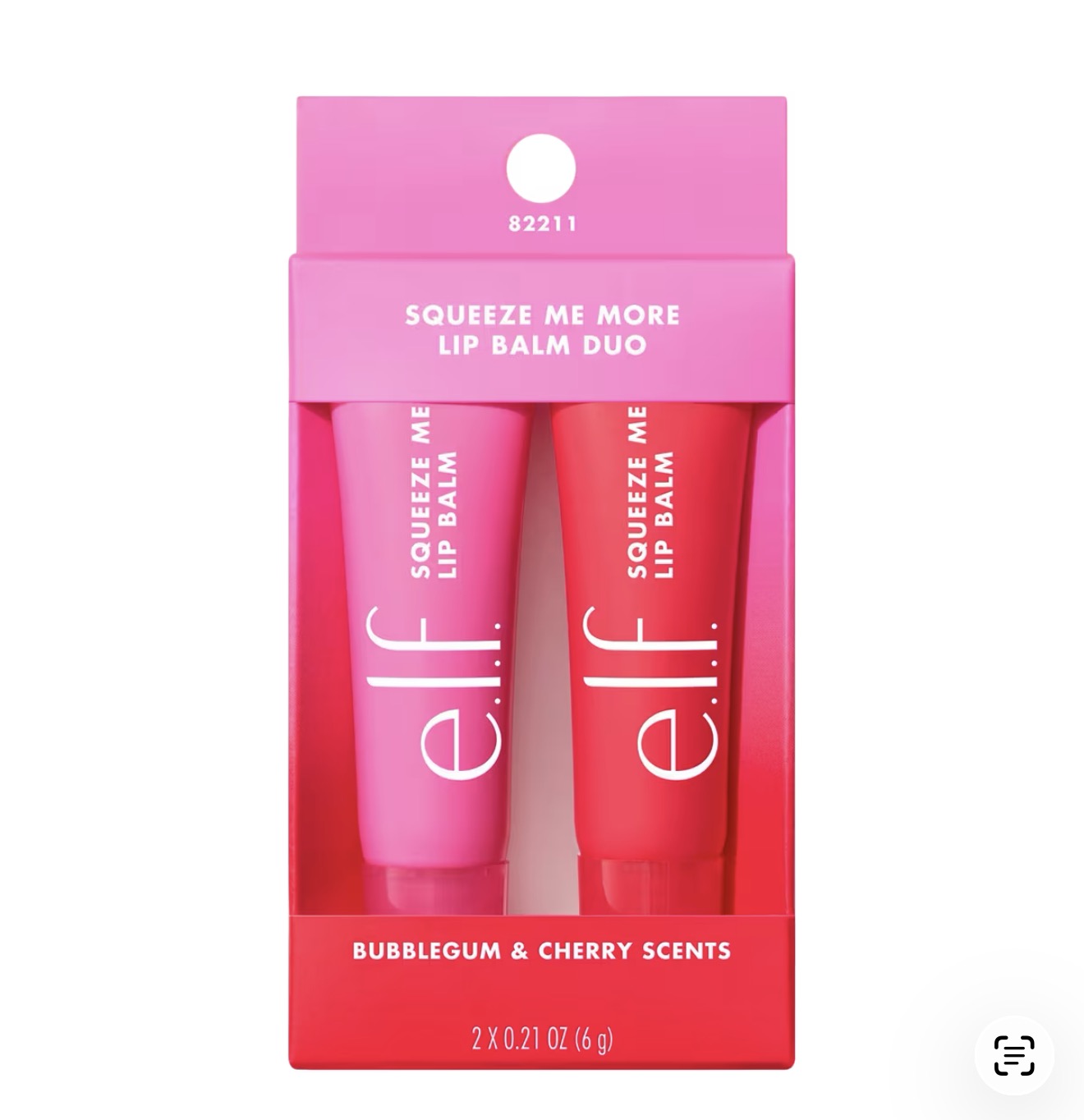 Elf Squeeze Me More Lip Balm Duo - Cherry and Bubblegum