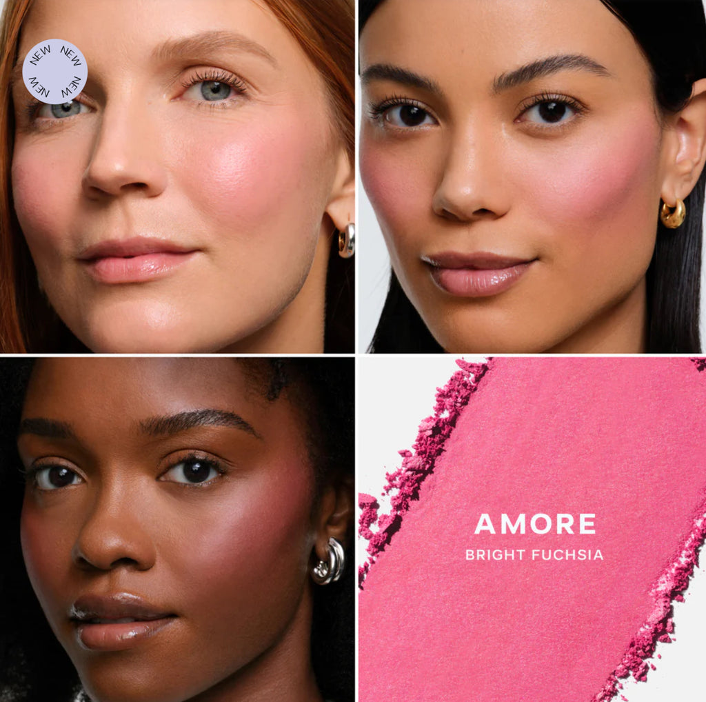 Saie SuperSuede Radiant Baked Powder Blush - Amore
