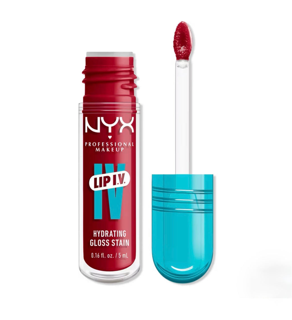 Lip IV Hydrating Gloss Stain NYX | 11 Red-Y. set. Wet!