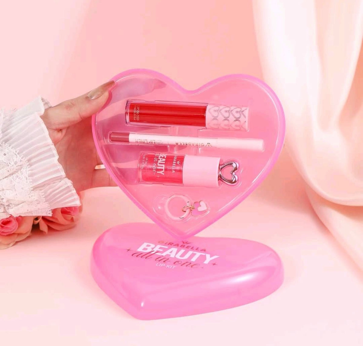 All In One Lip Kit Girabella Beauty Rojo