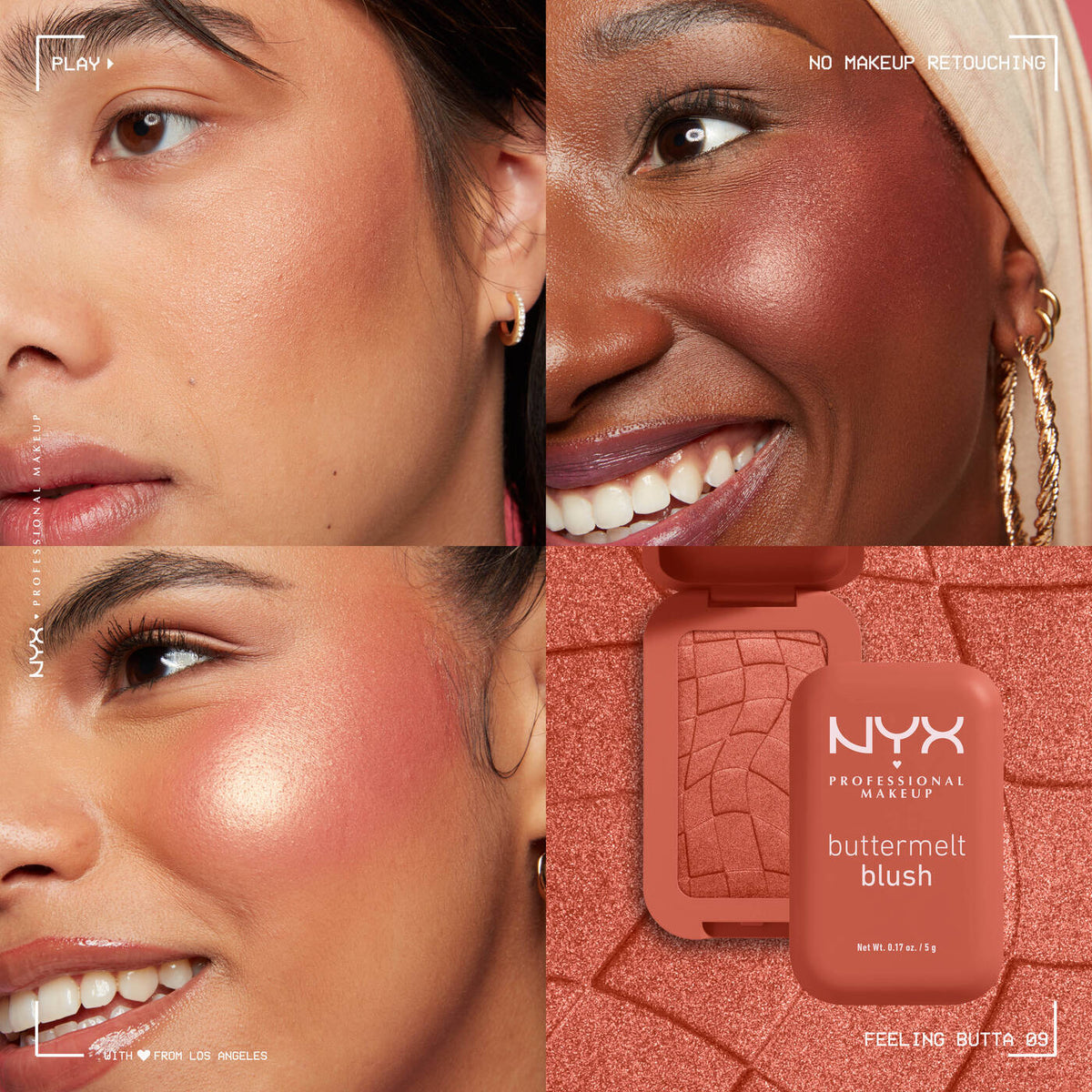 Buttermelt Pressed Powder Blush NYX - 09 Feeling Butta