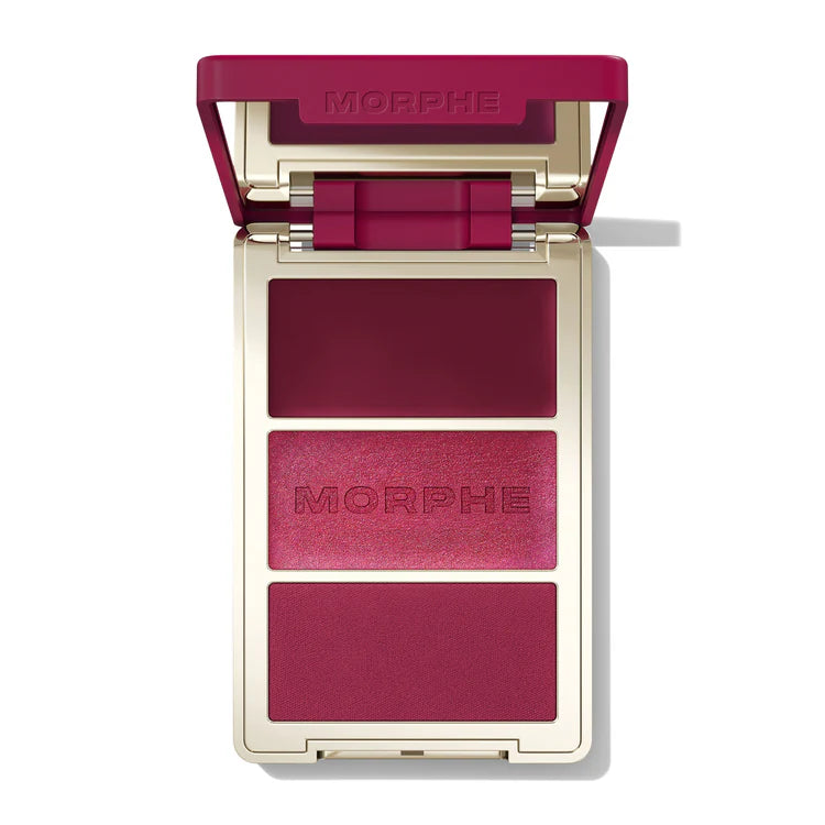 Cheek Thrills Multi-Finish Face Trio - Wine & Dine Morphe