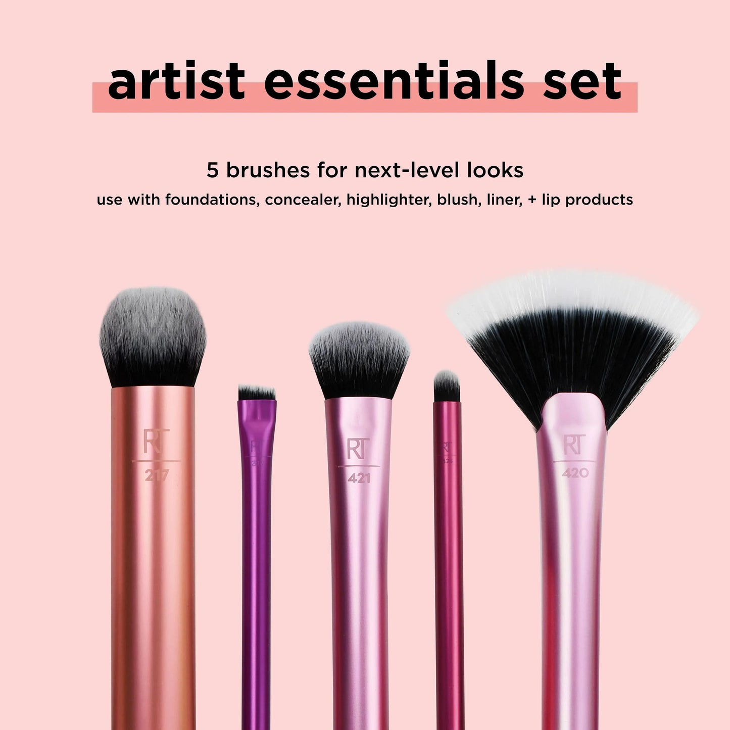Artist Essentials Makeup Brush Set Real Techniques