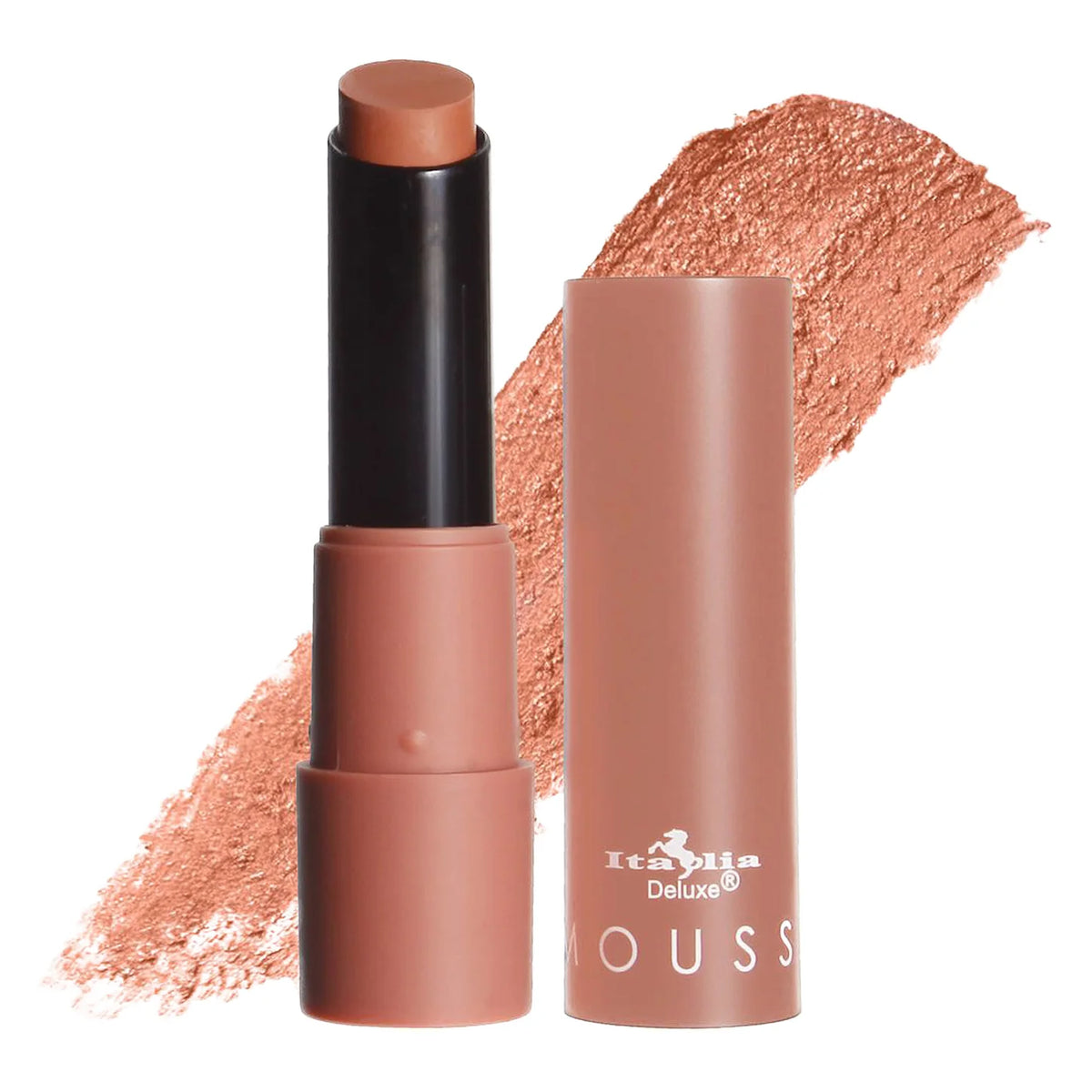 07 Barely Nude Mousse Matte Lipstick Italia Deluxe