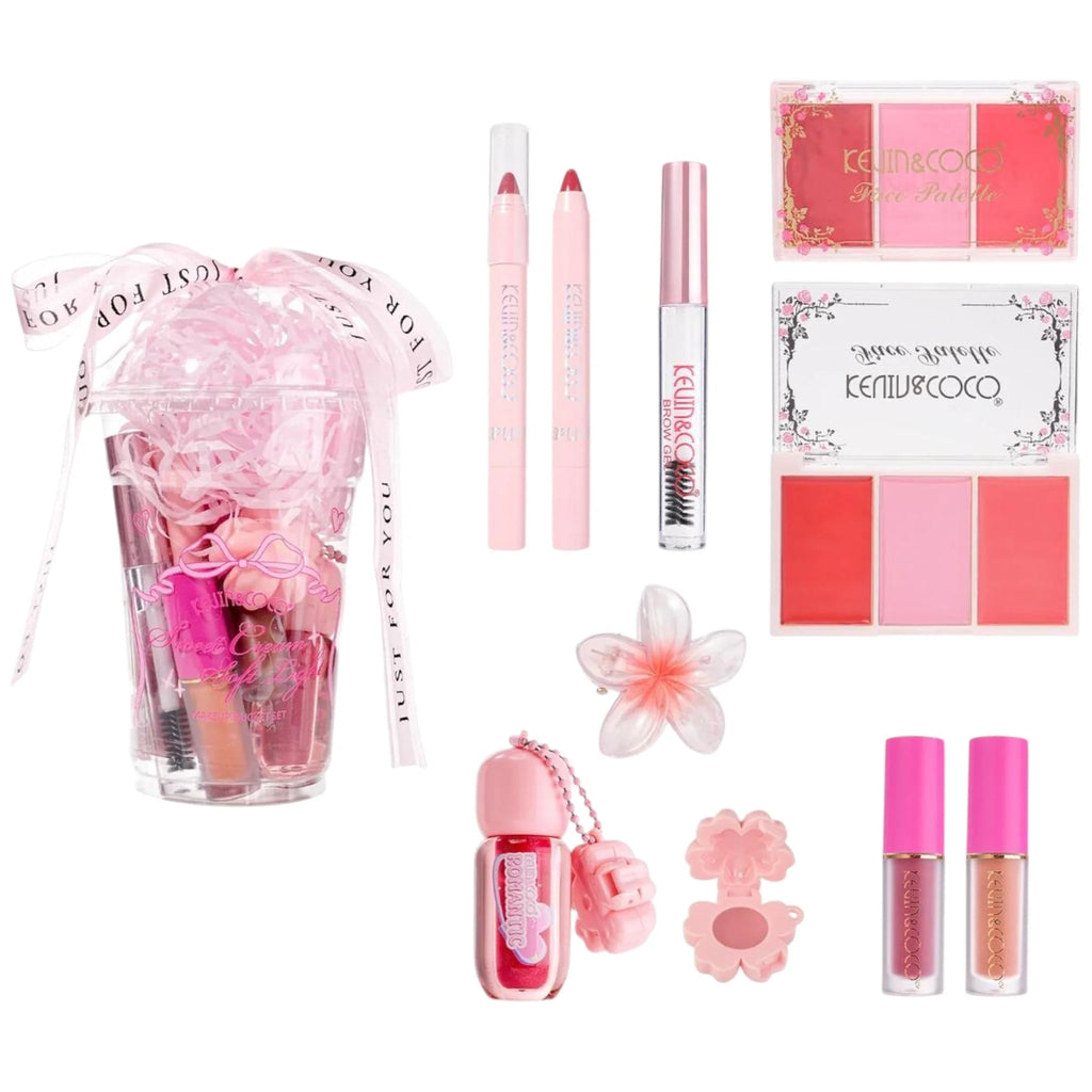 Sweet Cream Soft Light Makeup Bucket Set Kevin & Coco