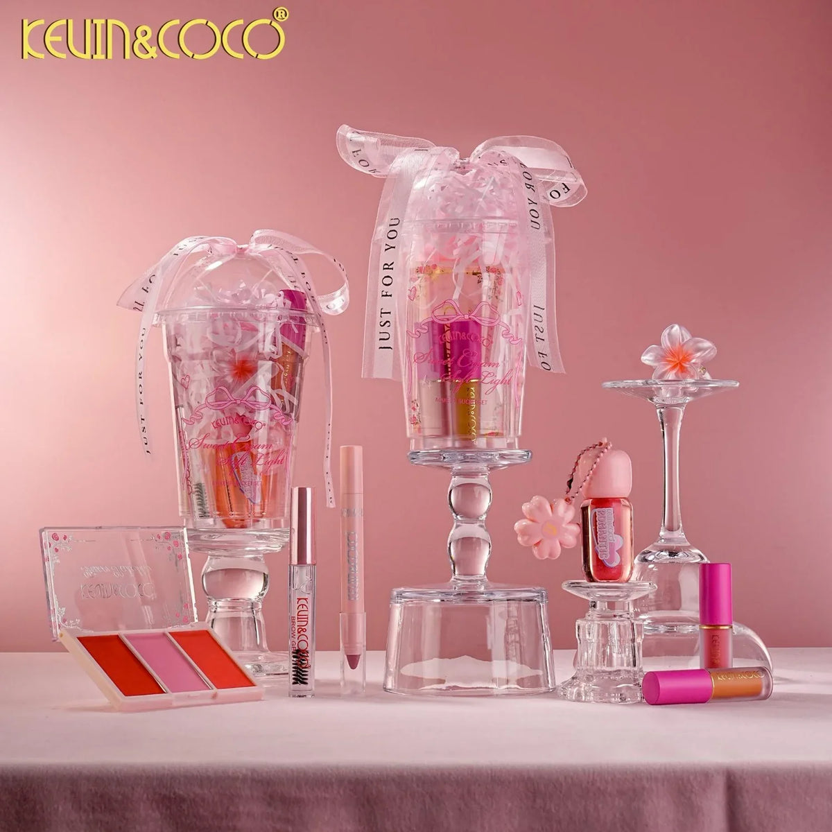 Sweet Cream Soft Light Makeup Bucket Set Kevin & Coco