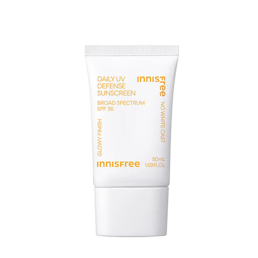 Daily UV Defense Sunscreen – Broad Spectrum SPF 36 Face Protection Innisfree