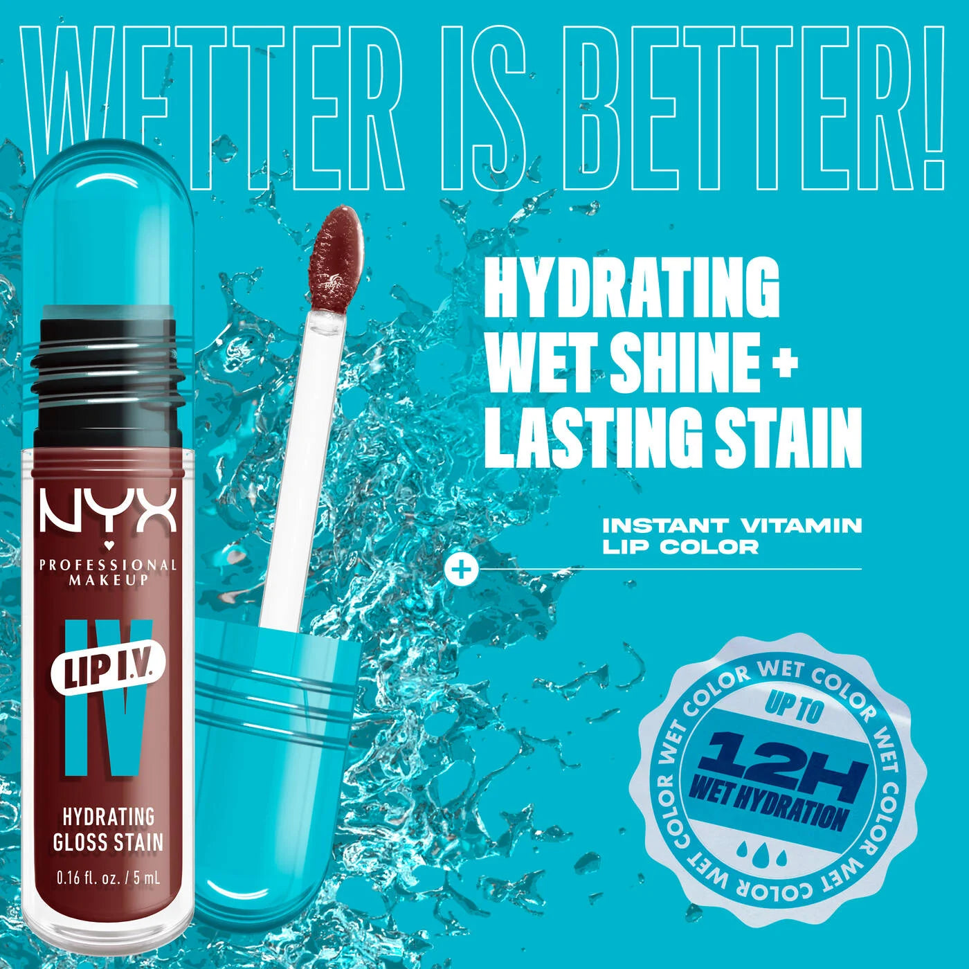 NYX LIP IV HYDRATING GLOSS SERUM 05 MOCHA ME WET