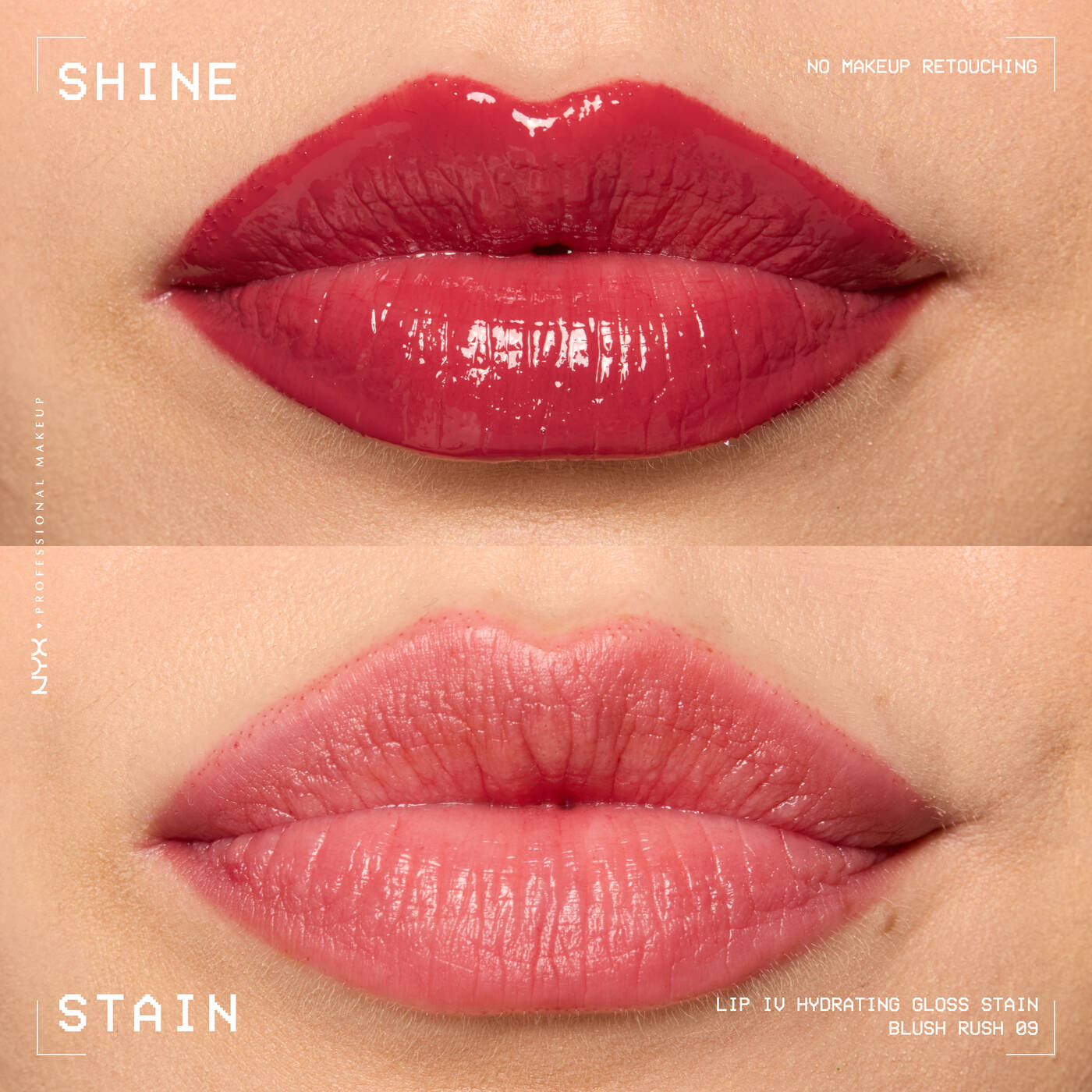 NYX LIP IV HYDRATING GLOSS SERUM 09 BLUSH RUSH