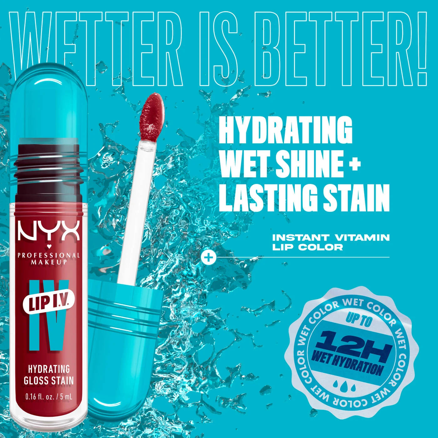 NYX LIP IV HYDRATING GLOSS SERUM 09 BLUSH RUSH