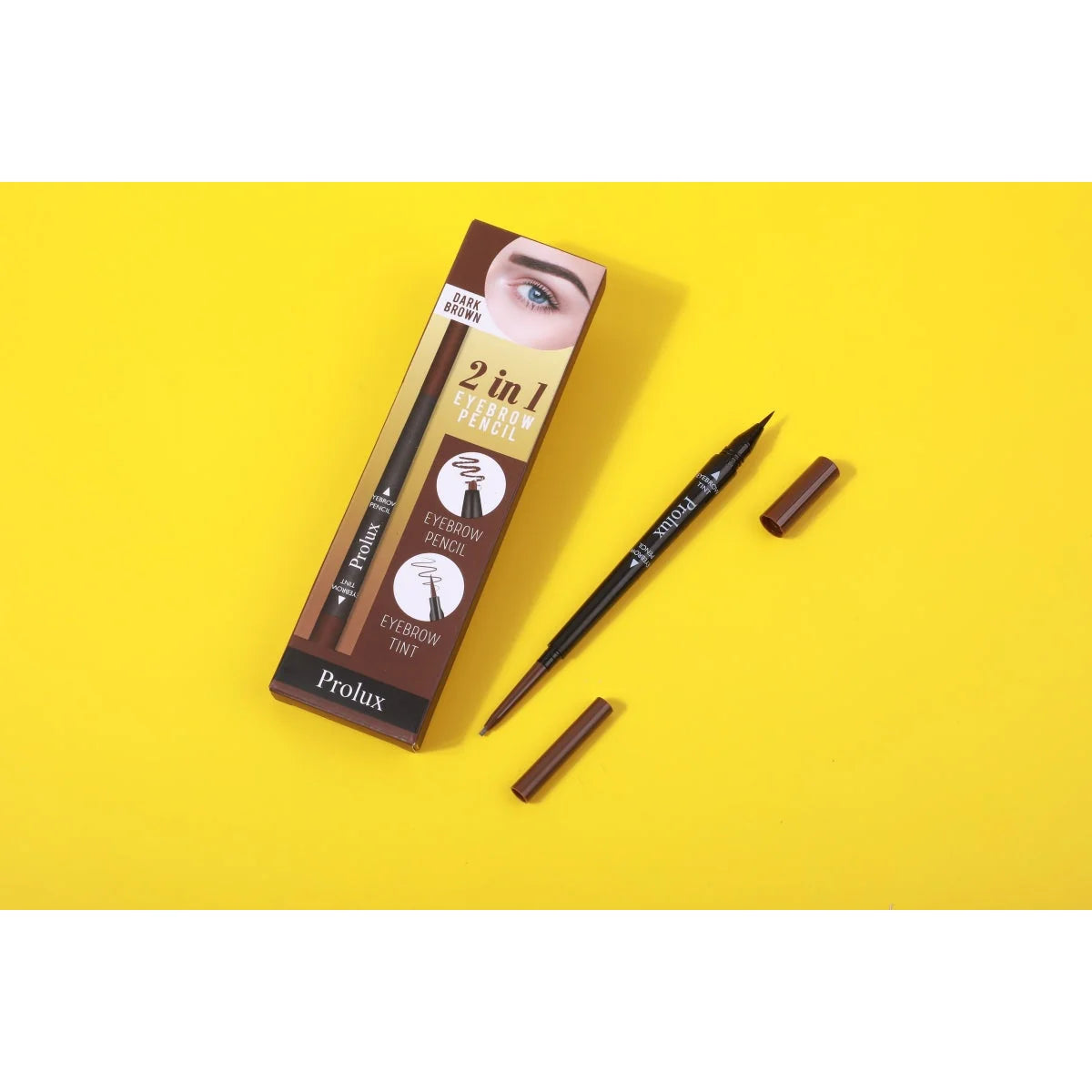 Prolux 2 in 1 Eyebrow Pencil Dark Brown