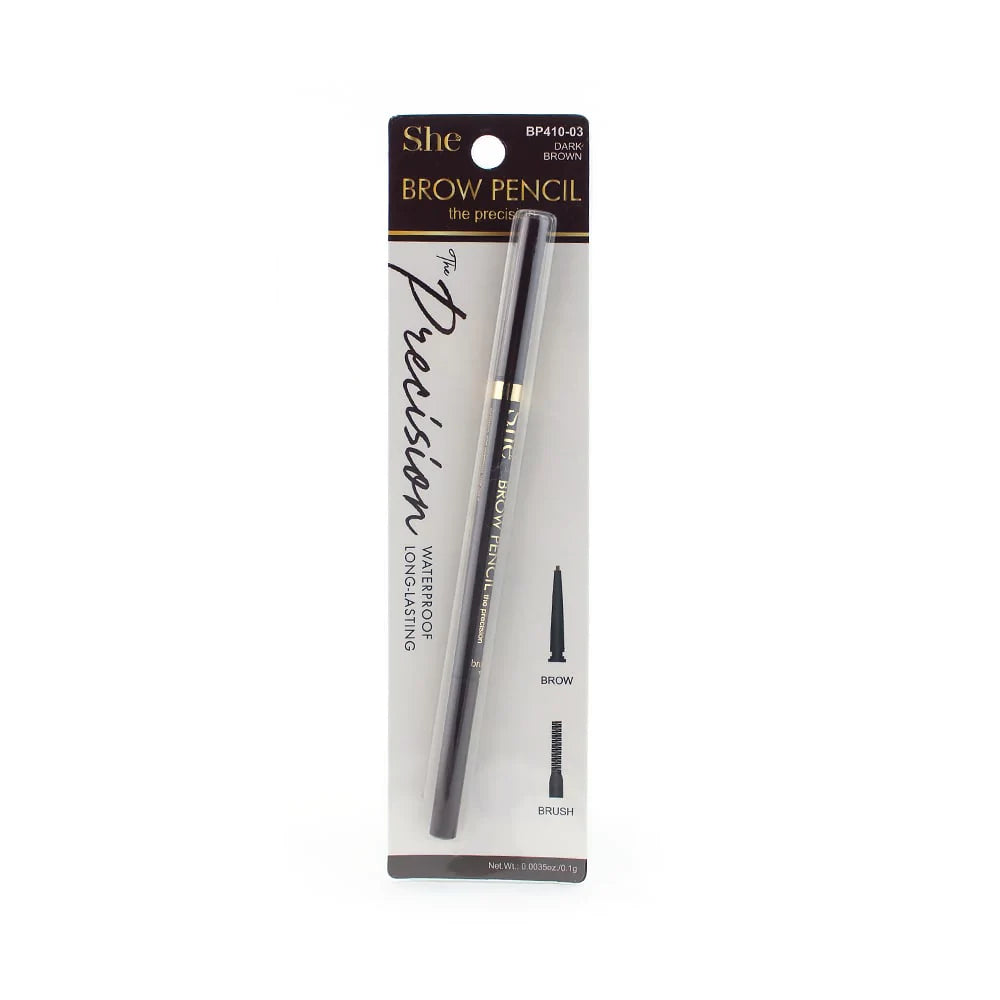 S.he Brow Pencil The Precision Waterproof Long Lasting - Dark Brown