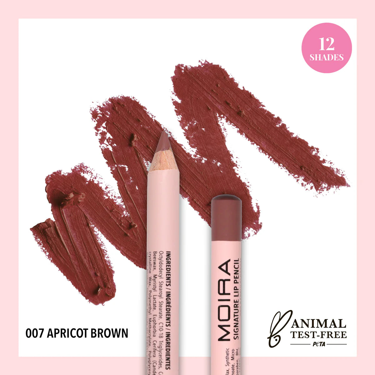 MOIRA SIGNATURE LIP PENCIL (007, APRICOT BROWN)