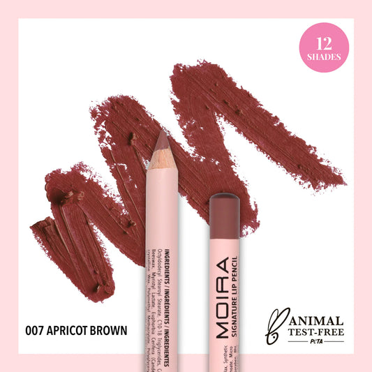MOIRA SIGNATURE LIP PENCIL (007, APRICOT BROWN)