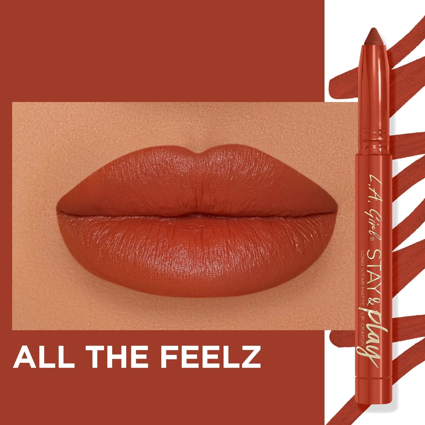 L.A. Girl Stay and Play Lip Crayon - All The Feelz