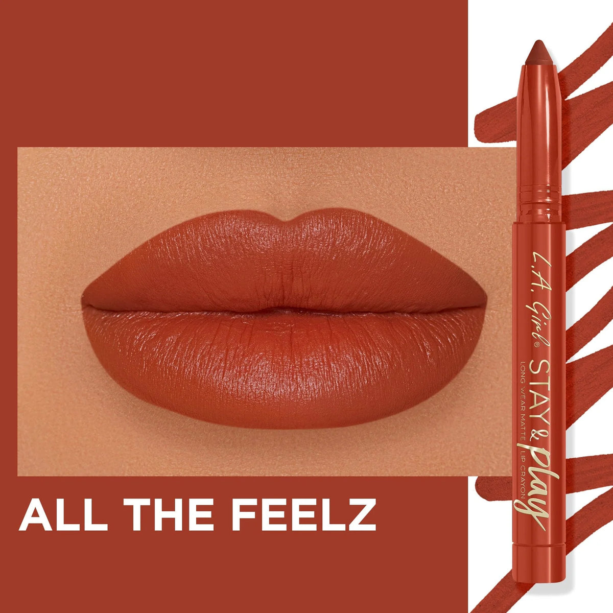L.A. Girl Stay and Play Lip Crayon - All The Feelz