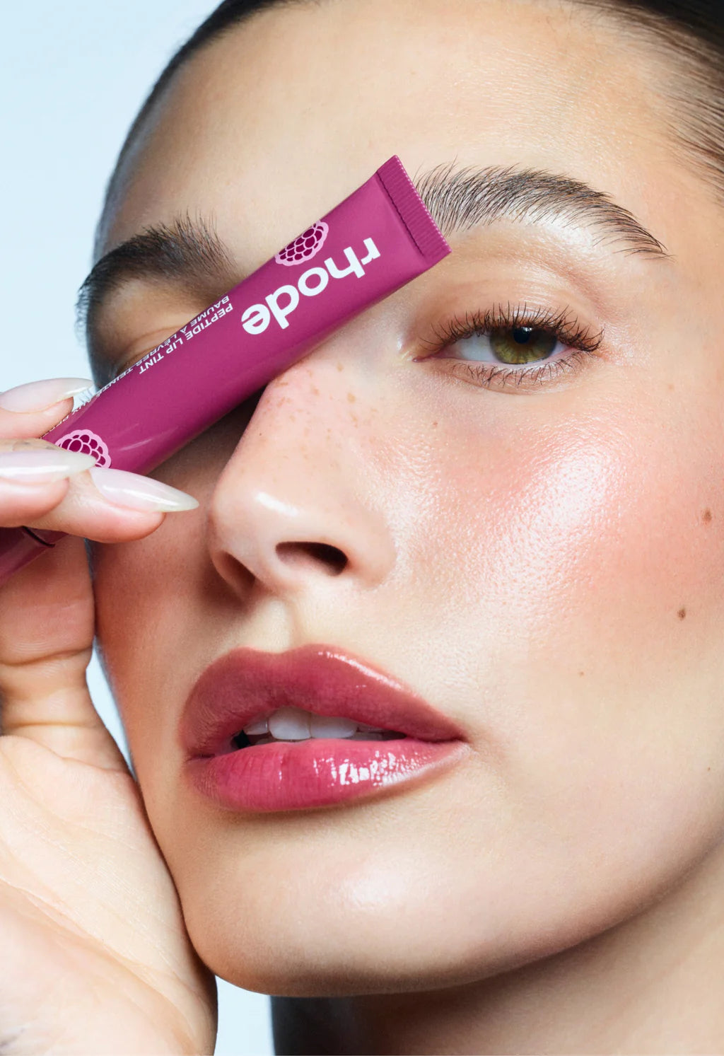 Raspberry Jelly scented peptide lip tint rhode