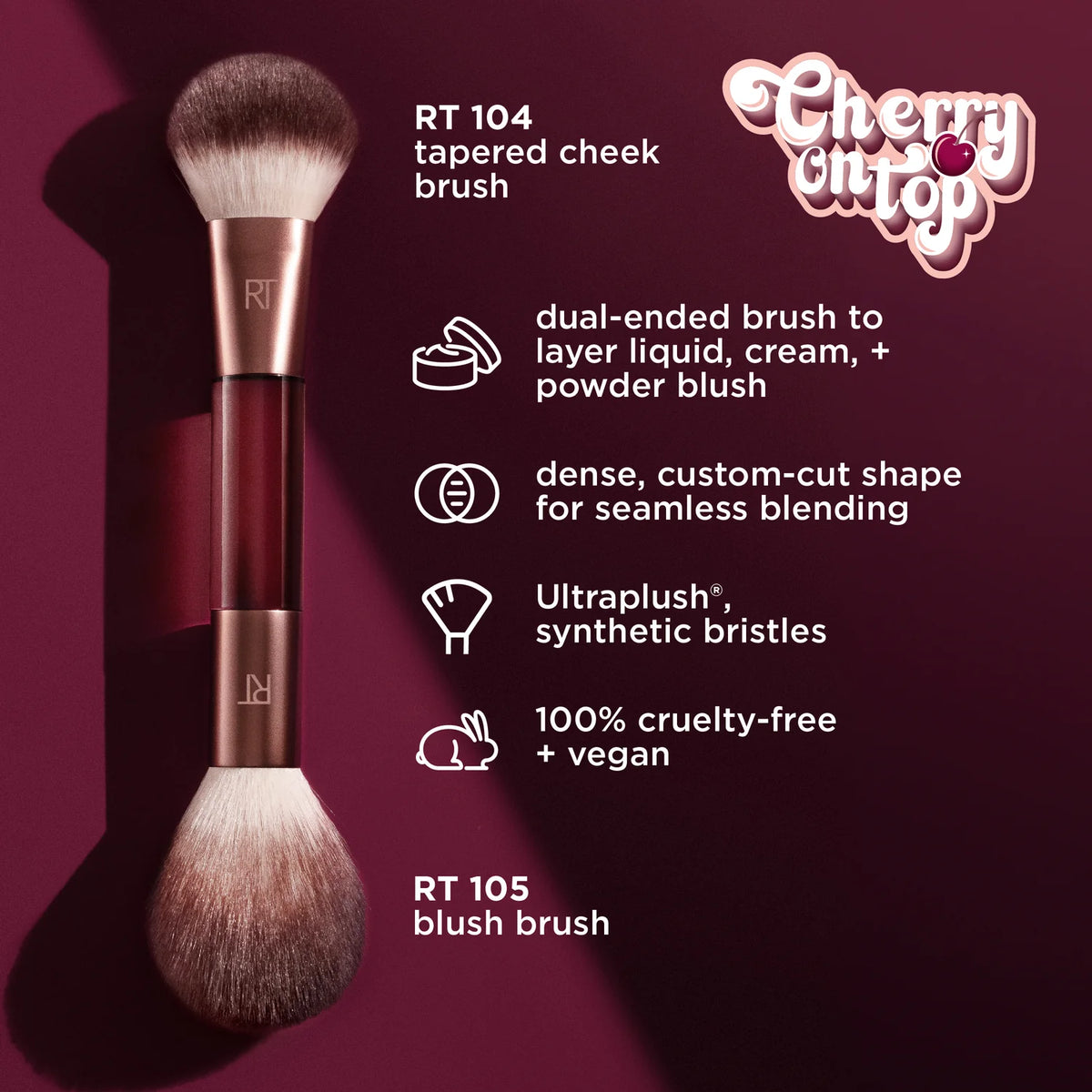 Cherry on Top It’s all Blush Brush Real Techniques