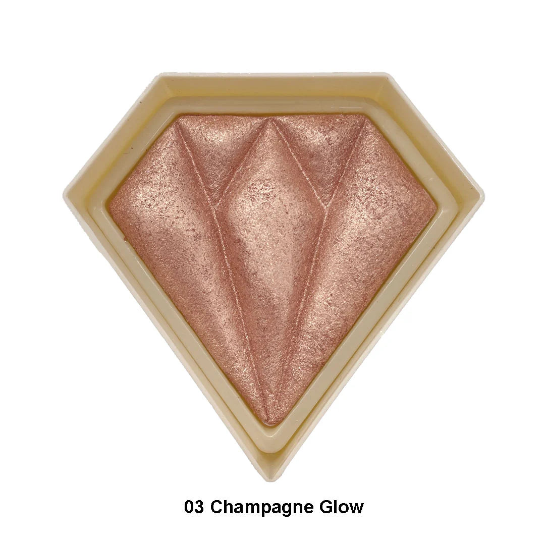 Diamond Glow Highlighter Italia Deluxe - 03 Champagne Glow