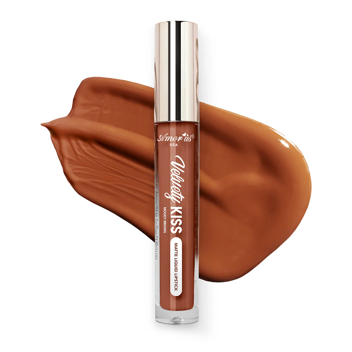 Moody Brown - Velvety Kiss Matte Liquid Lipstick Amor Us