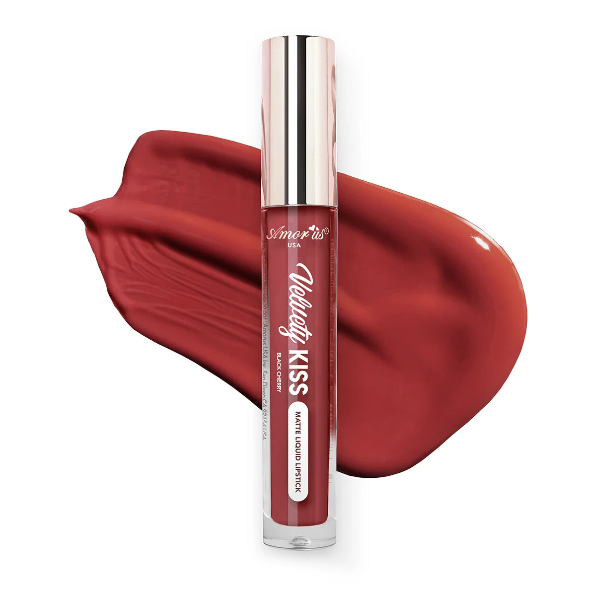 Black Cherry - Velvety Kiss Matte Liquid Lipstick Amor Us