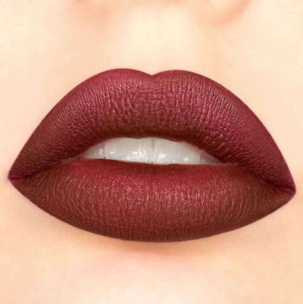 Black Cherry - Velvety Kiss Matte Liquid Lipstick Amor Us