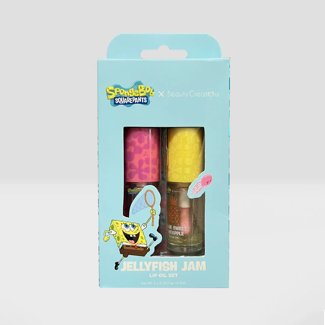 SpongeBob Jelly Fish Jam Lip Oil Set x Beauty Creations