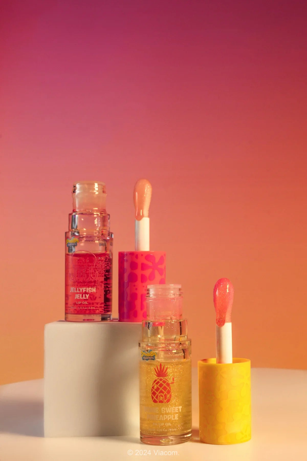 SpongeBob Jelly Fish Jam Lip Oil Set x Beauty Creations