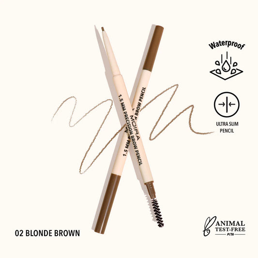 MOIRA PRECISION BROW PENCIL (02, BLONDE BROWN)