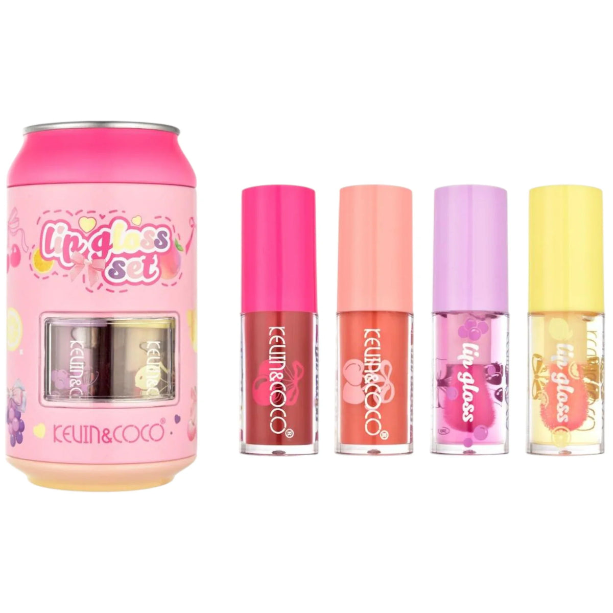 Soda 4 piece Lip Gloss Set - Kevin & Coco