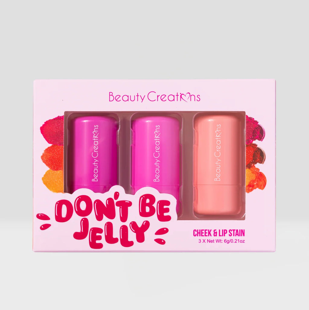 Don’t Be Jelly Set de Tintas Para Labios y Mejillas Beauty Creations
