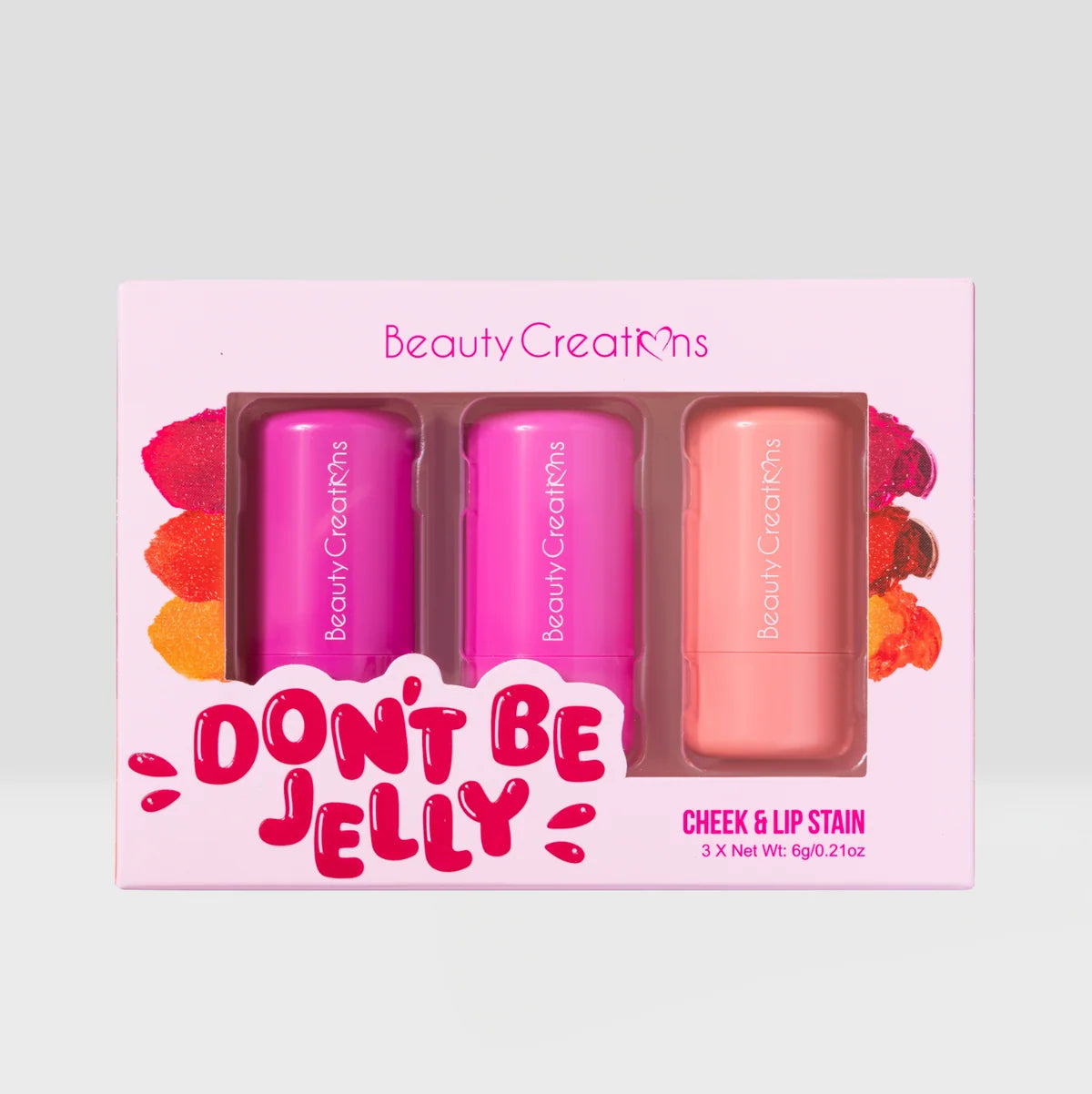 Don’t Be Jelly Set de Tintas Para Labios y Mejillas Beauty Creations