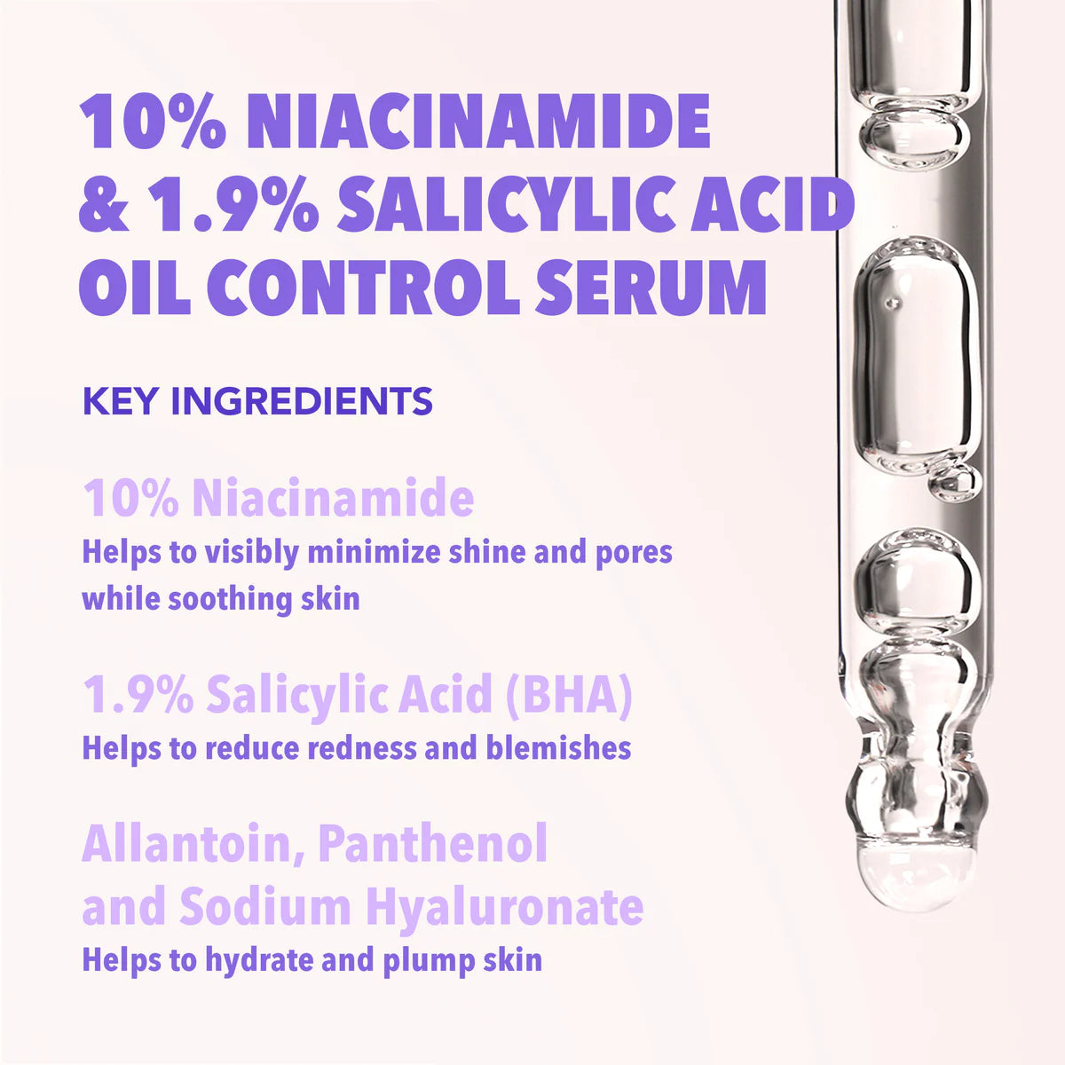 10% NIACINAMIDE & 1.9% SALICYLIC ACID OIL CONTROL SERUM MOIRA