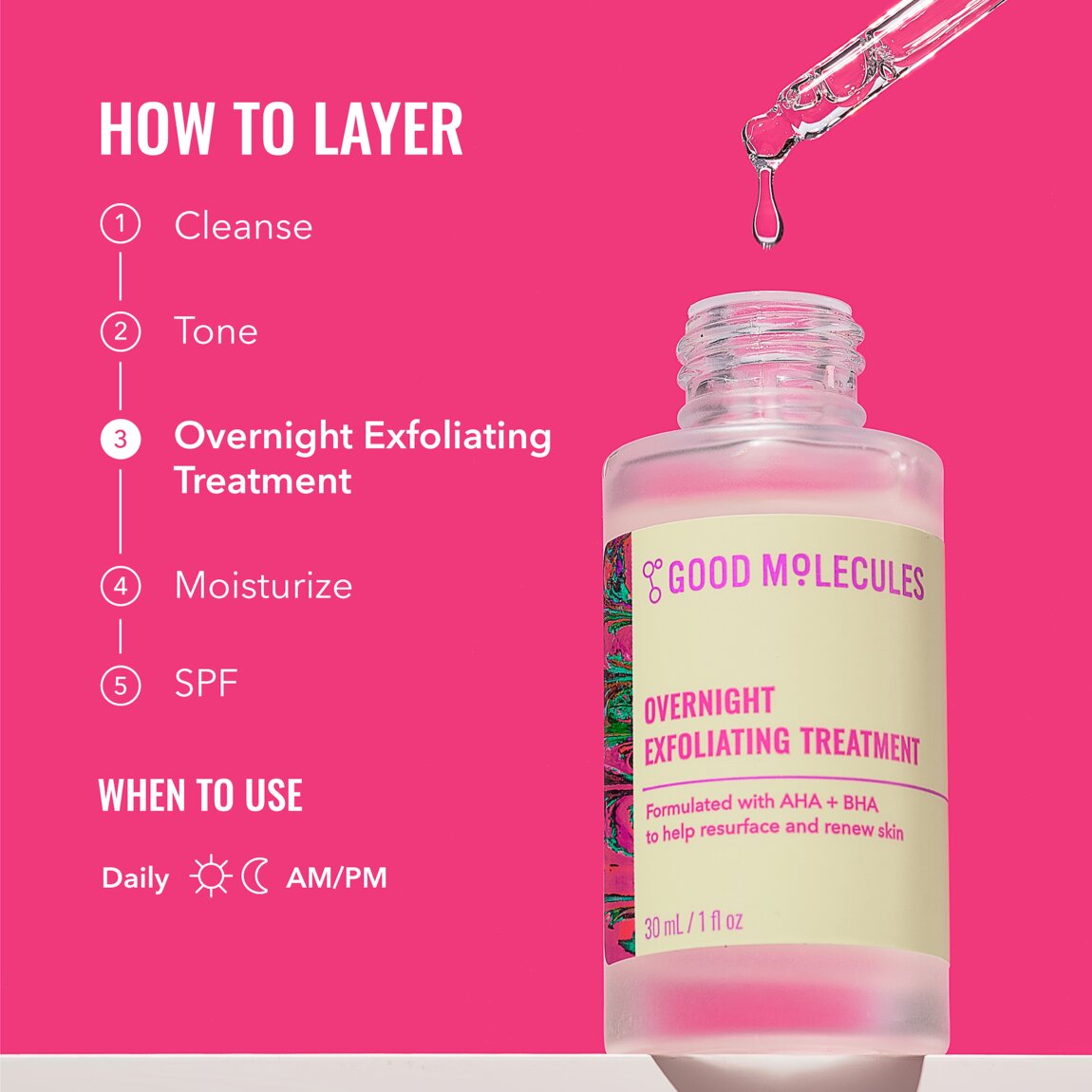 Overnight Exfoliating Treatment Good Molecules