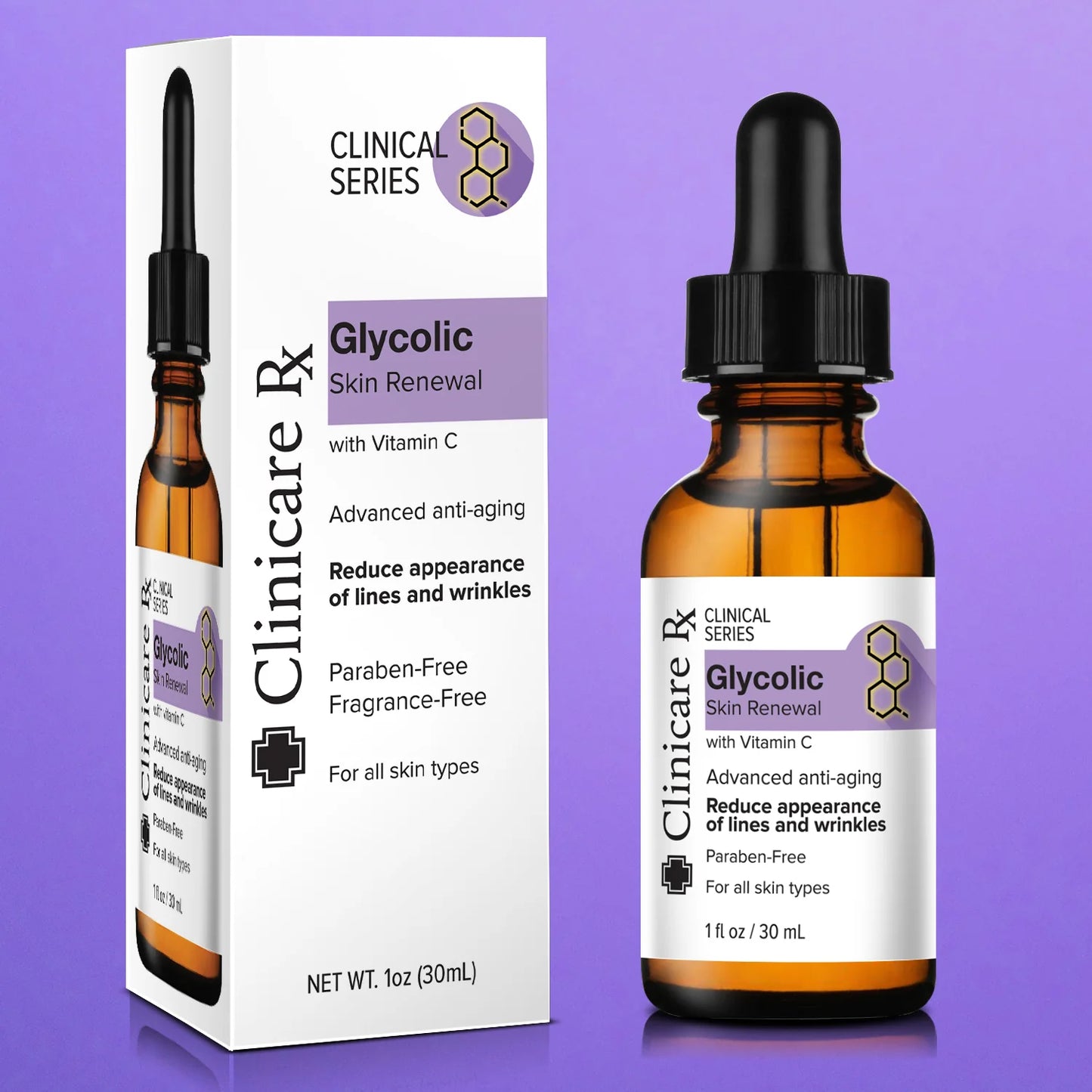 Clinicare Rx Glycolic Skin Renewal Serum