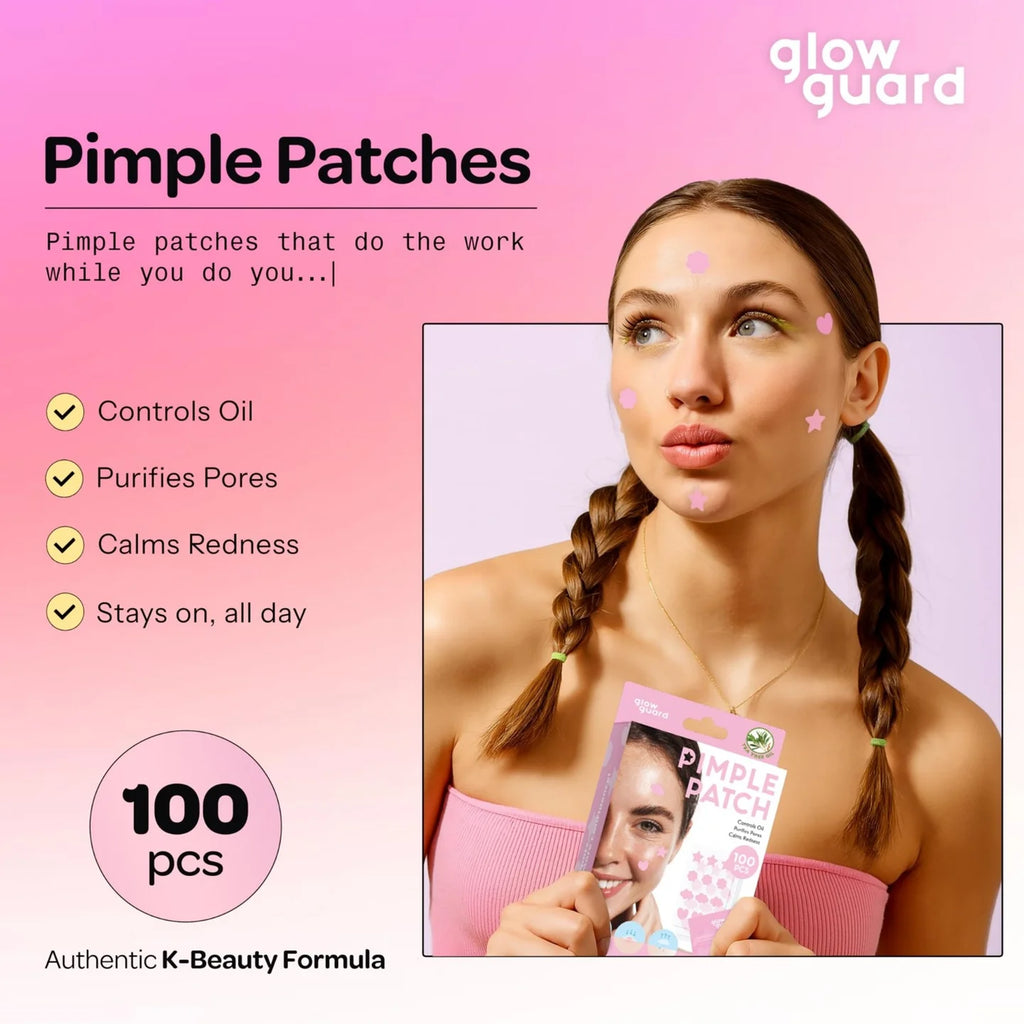 Glow Guard Pimple Patch 100 Patches Pink