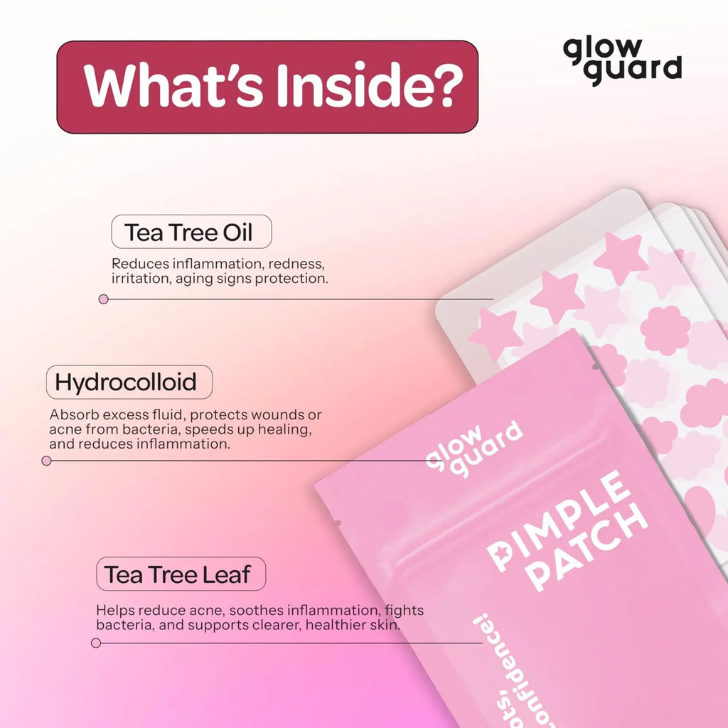 Glow Guard Pimple Patch 100 Patches Pink