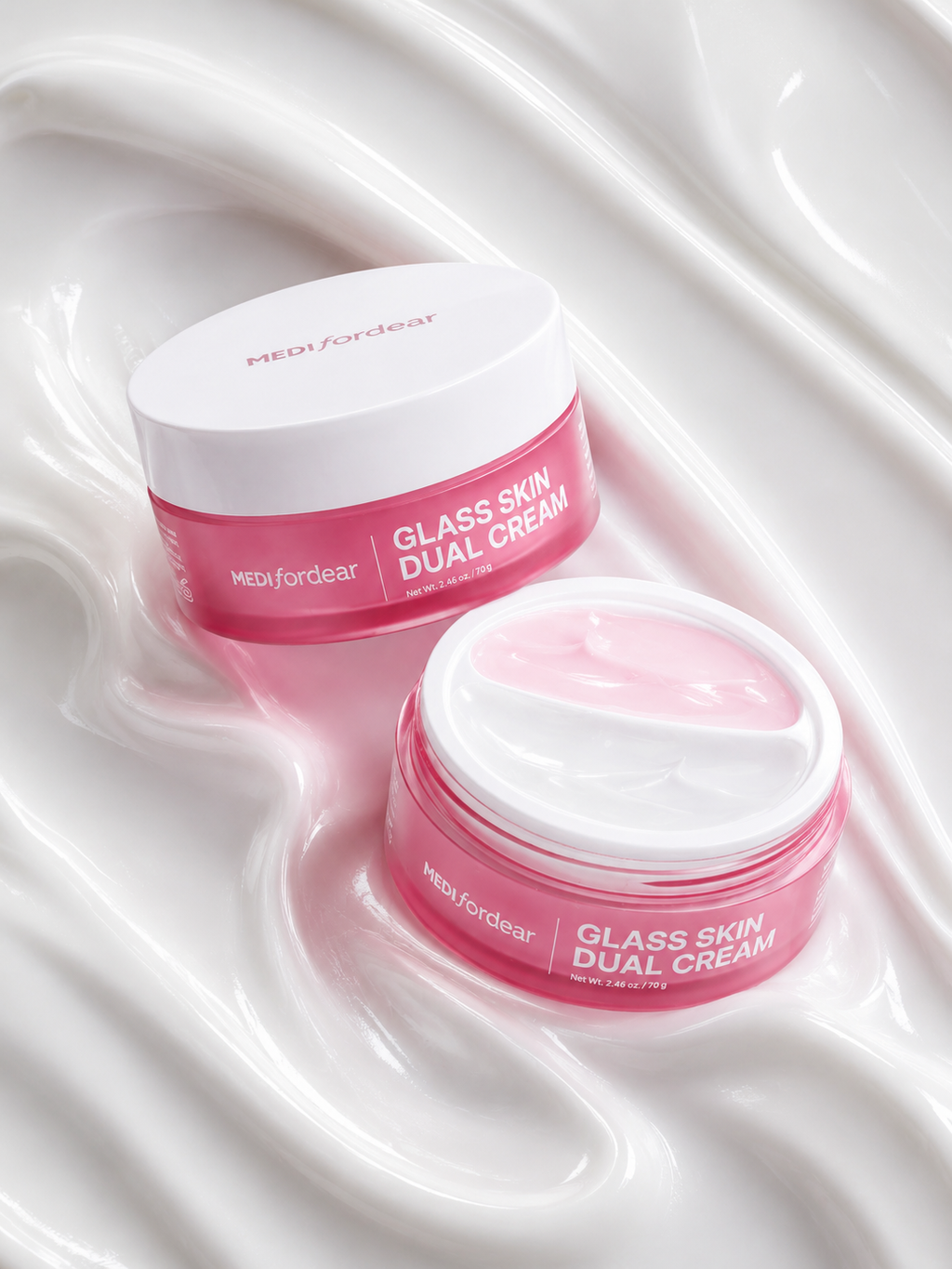 Medifordear Glass Skin Dual Cream Hydrating Cream + Firming Cream