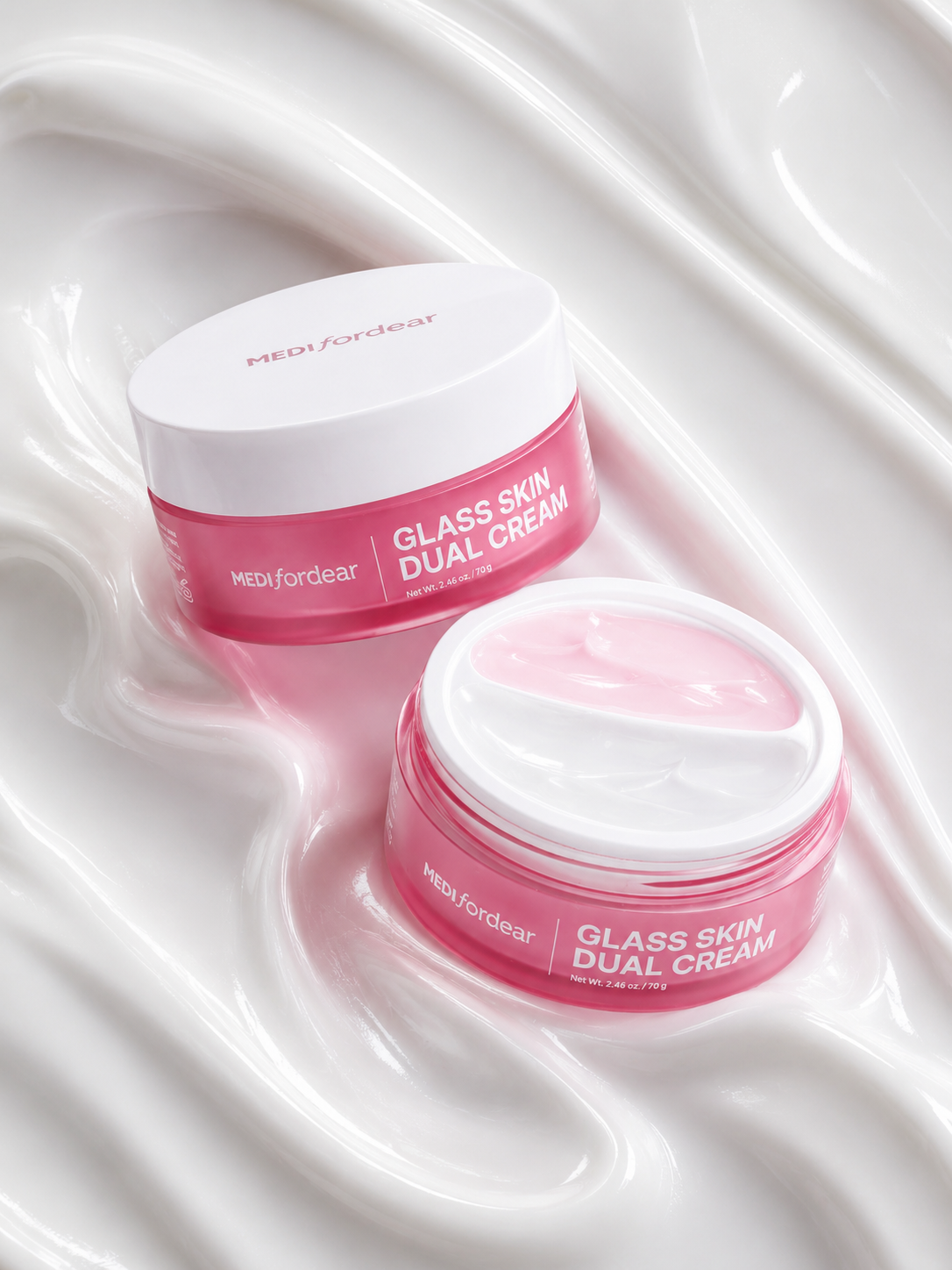 Medifordear Glass Skin Dual Cream Hydrating Cream + Firming Cream