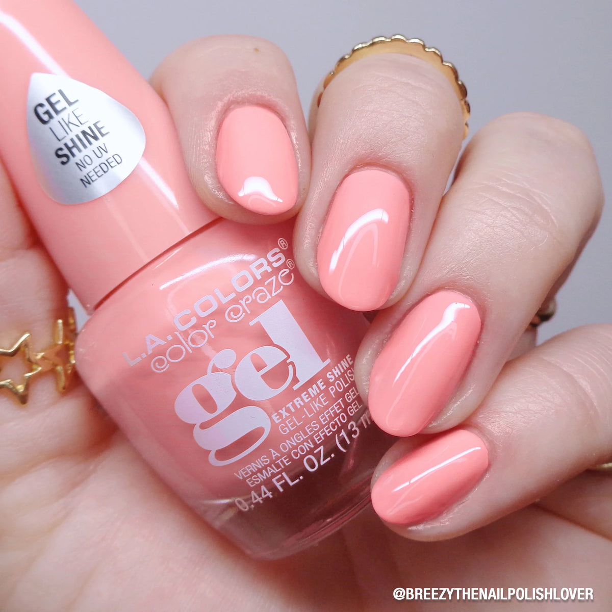 Color Craze Extreme Shine Gel Polish L.A Colors - Rose Quartz
