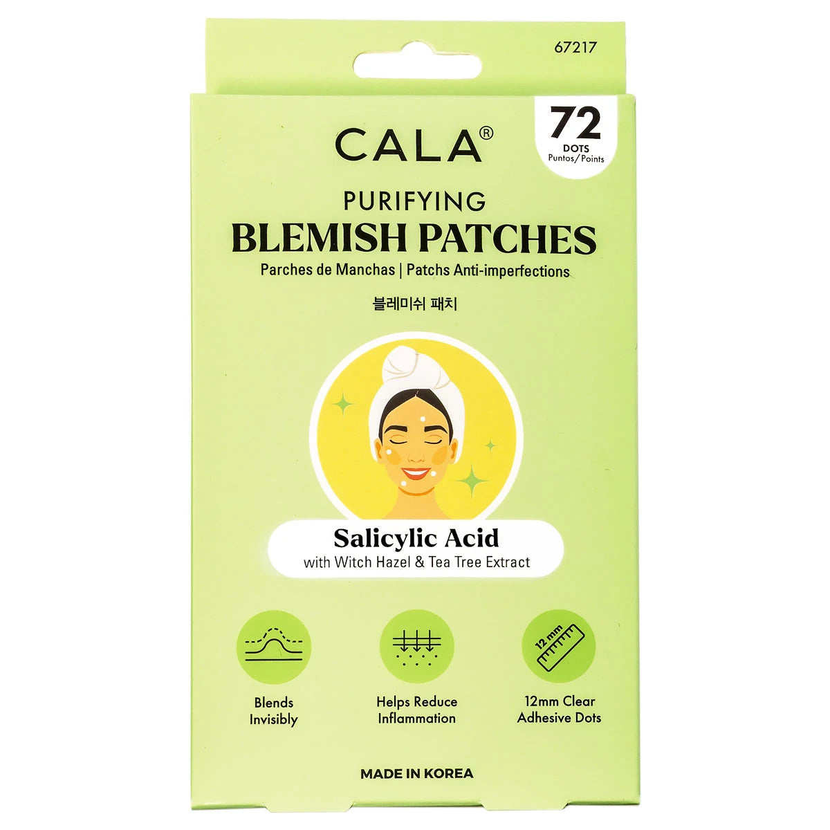 Purifying Blemish Patches Salicylic Acid 72 Dots Cala