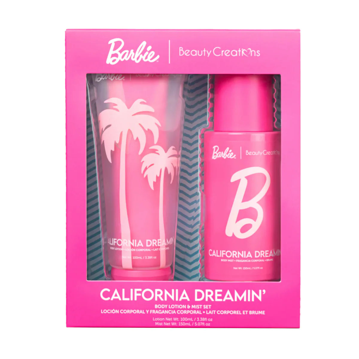California Dreamin’ Body Lotion & Mist Set Barbie| Beauty Creations