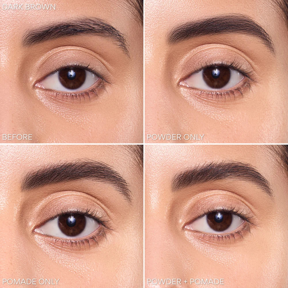 Duet Brow Powder + Pomade Beauty Creations - Dark Brown