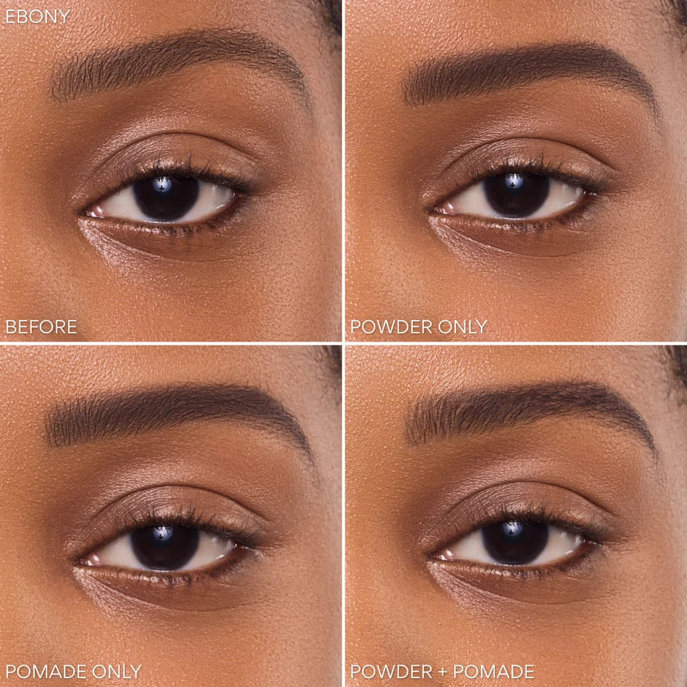 Duet Brow Powder + Pomade Beauty Creations - Ebony
